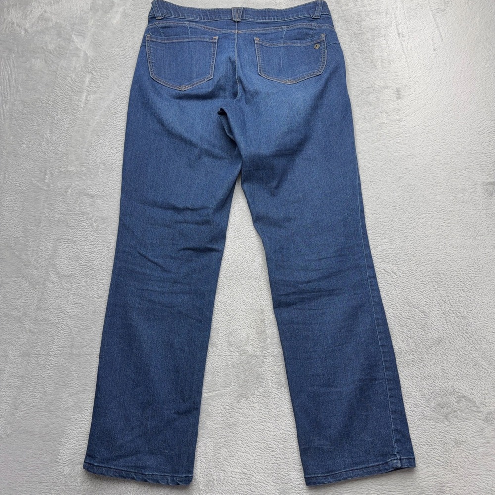 Democracy Jeans Womens 8 Blue Ab'solution Straight Leg Stretch Denim Slimming - Picture 2 of 7